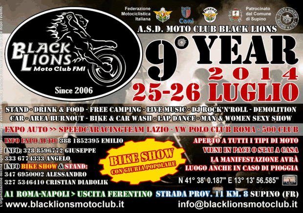 Black Lions 9° Year